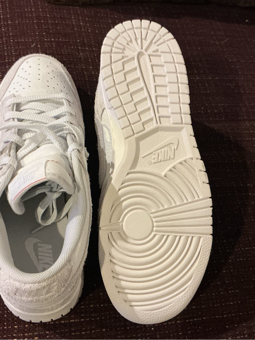 Nike Dunk Low White Low-Top Sneakers brand new no box, women’s 8.5 style HJ5777 - Picture 4 of 5